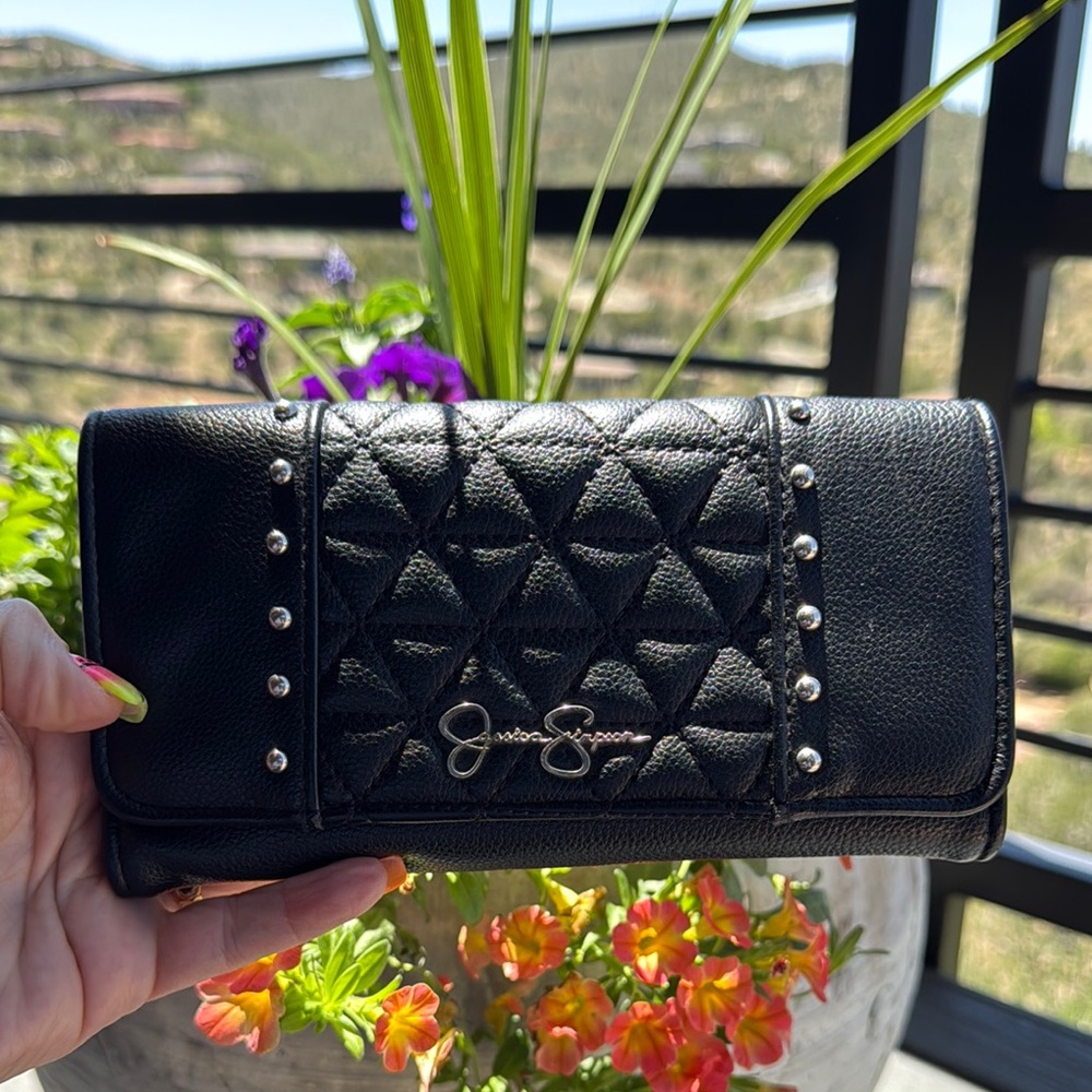Jessica Simpson Black Leather Women’s Wallet